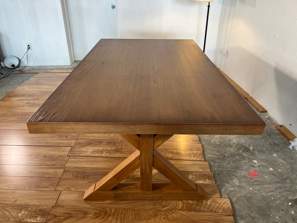 NEW Farmhouse Rectangular Trestle Table
