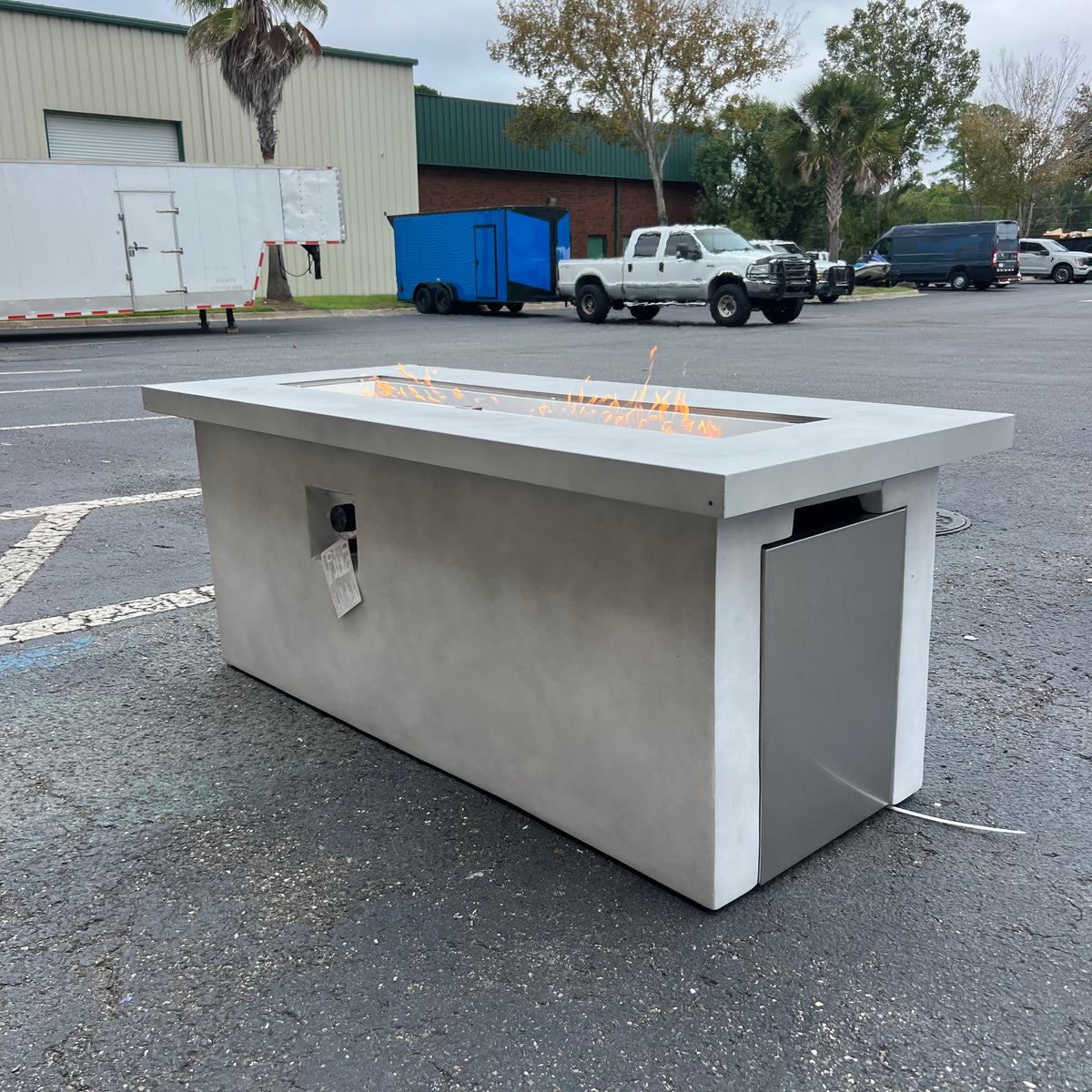NEW Concrete Propane Firepit Table