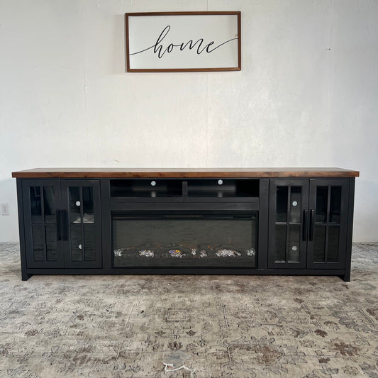Essex 96” Fireplace TV Stand Cabinet