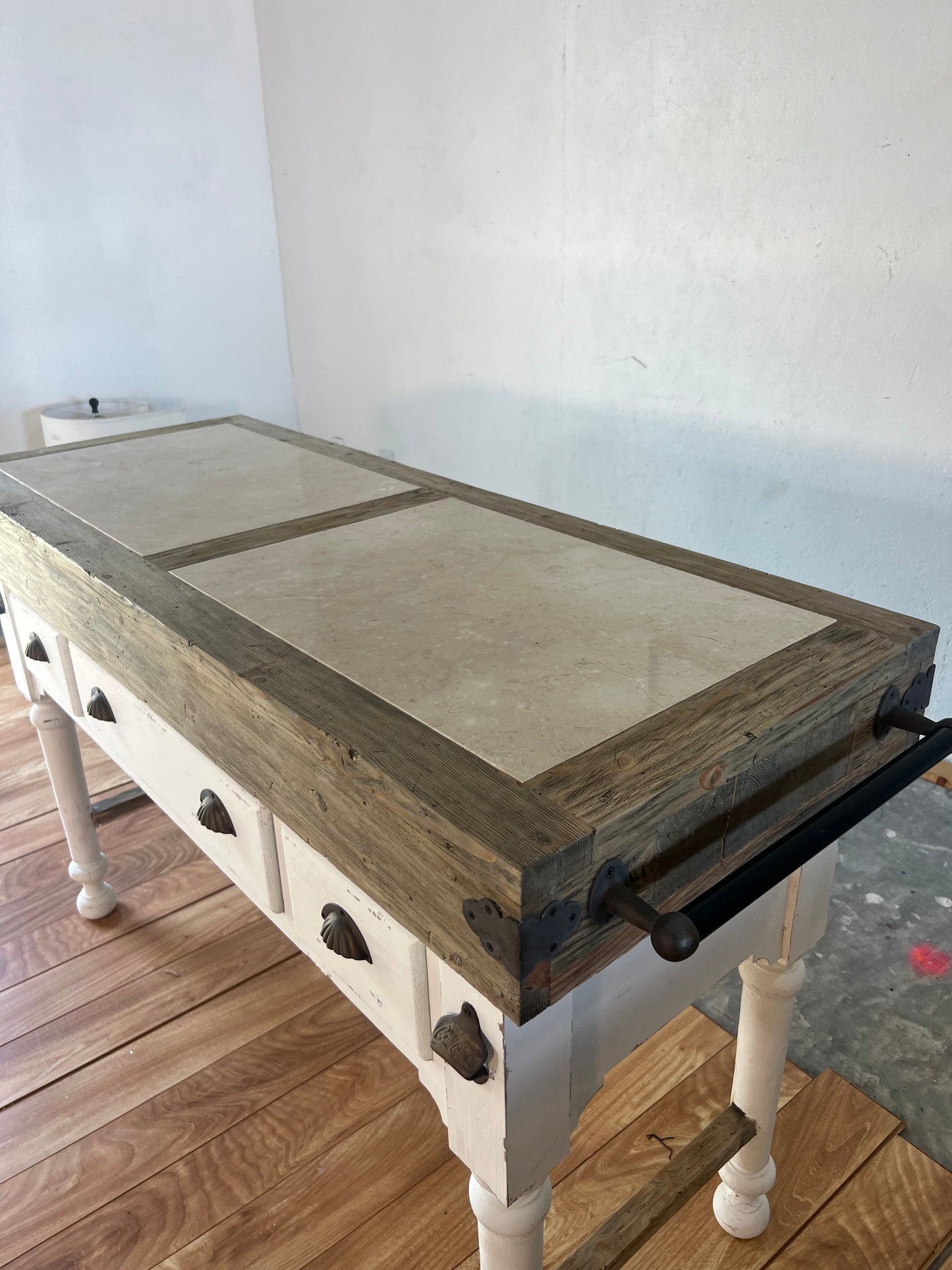 NEW Farmhouse Kitchen Islamd with Marble Top