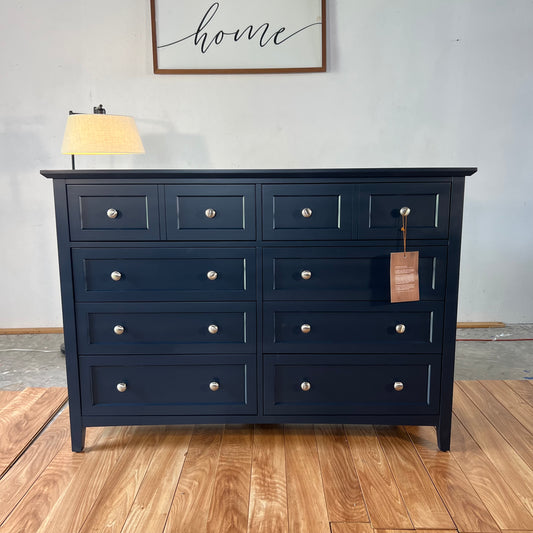 NEW Birch Lane Renee 8-Drawer Navy Blue Dresser