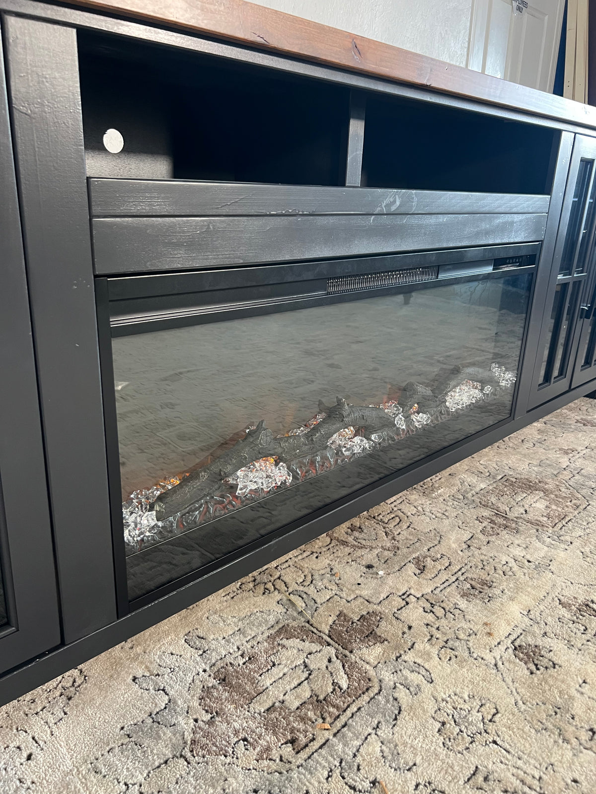 Essex 96” Fireplace TV Stand Cabinet