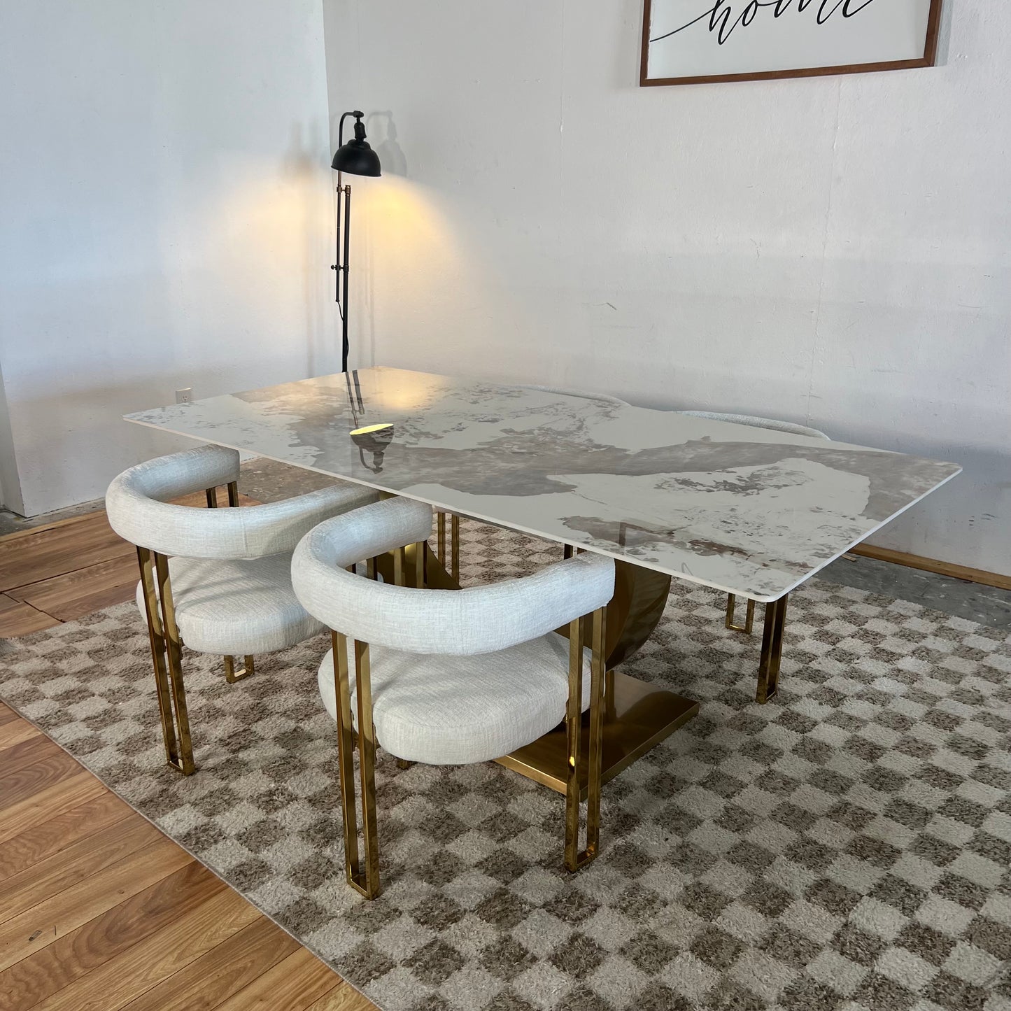 NEW 5-Piece Sintered Stone Dining Set