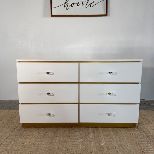 NEW White “Jessi” 6-Drawer Dresser