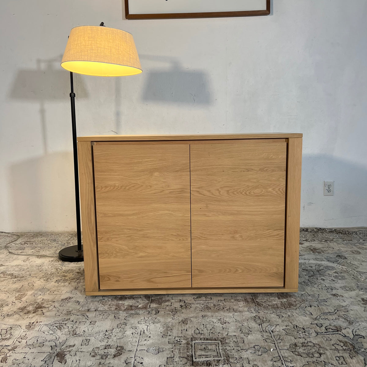 NEW Ethnicraft Solid Oak Shadow Sideboard