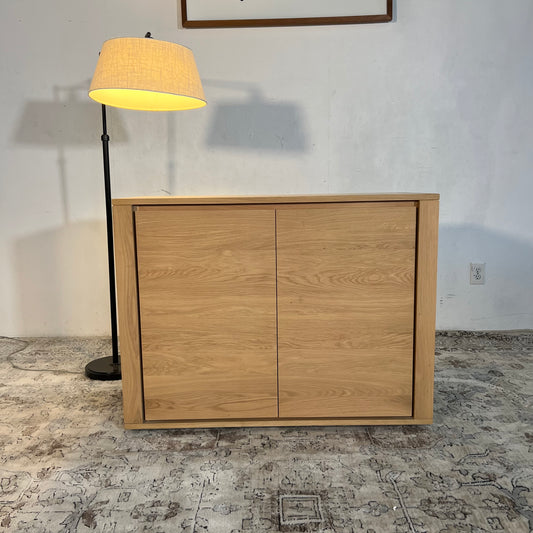 NEW Ethnicraft Solid Oak Shadow Sideboard