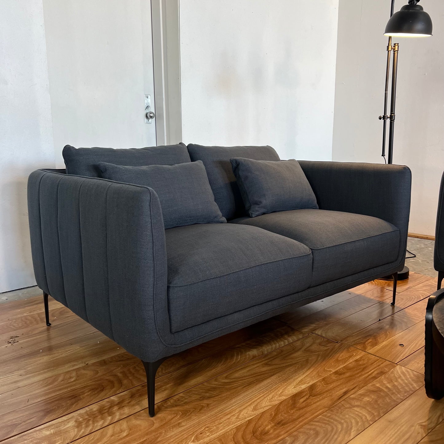 NEW AllModern Navy 2-Piece Living Room Sofa Set