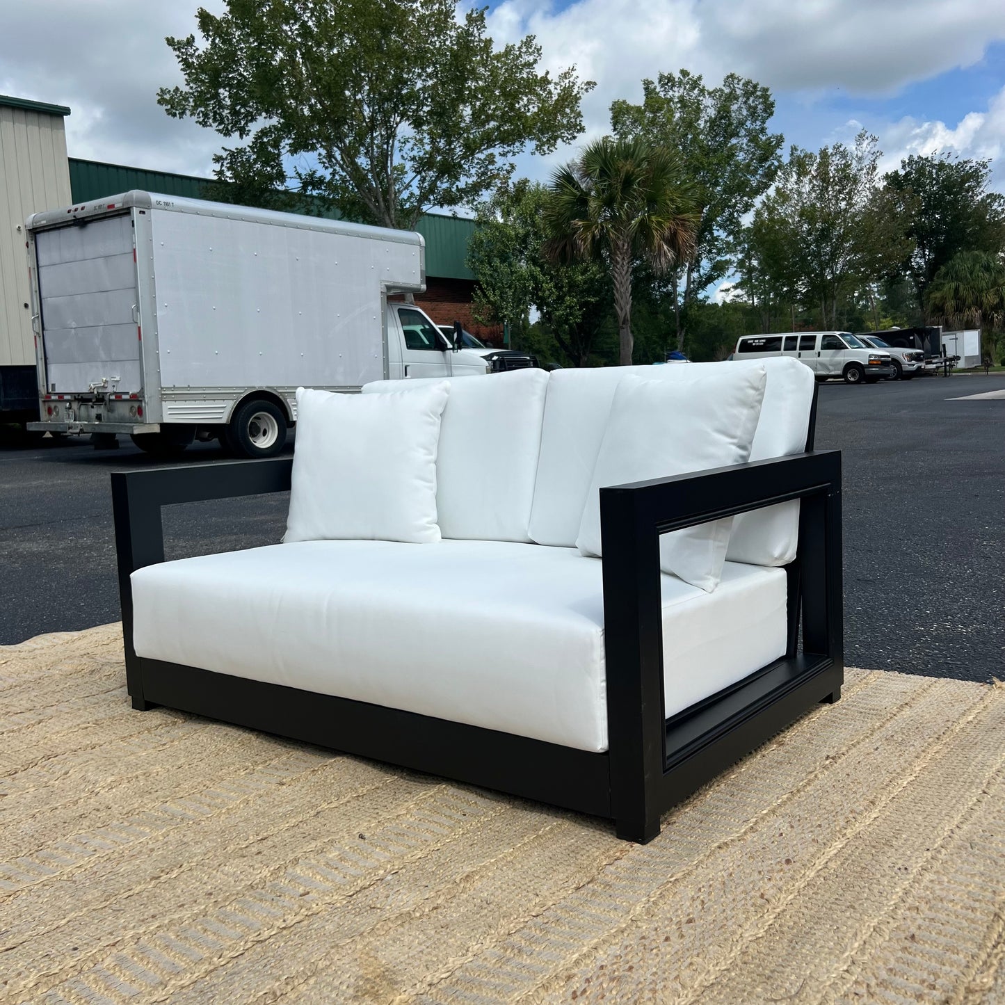 NEW Safaveih Outdoor Aluminum Patio Bench