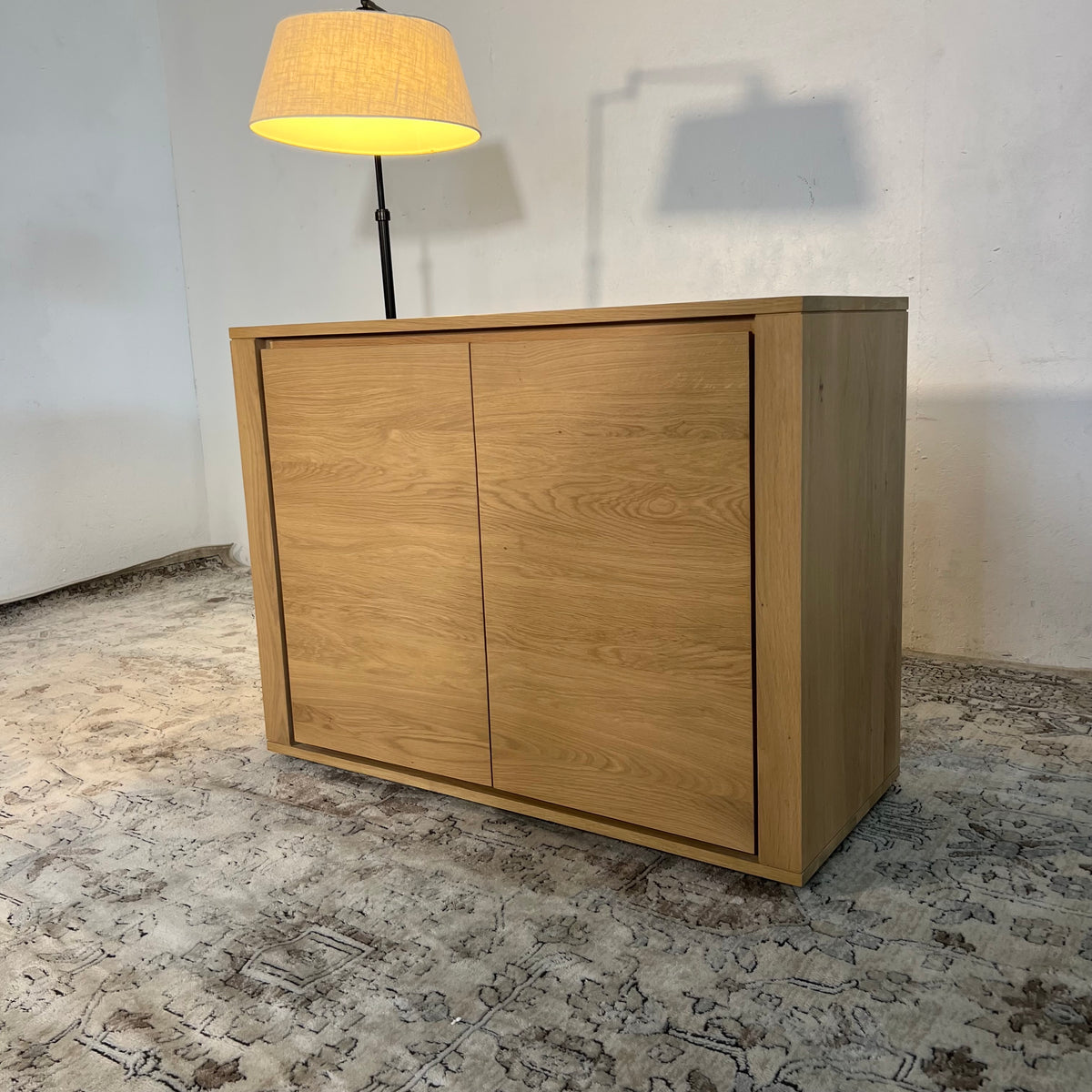 NEW Ethnicraft Solid Oak Shadow Sideboard