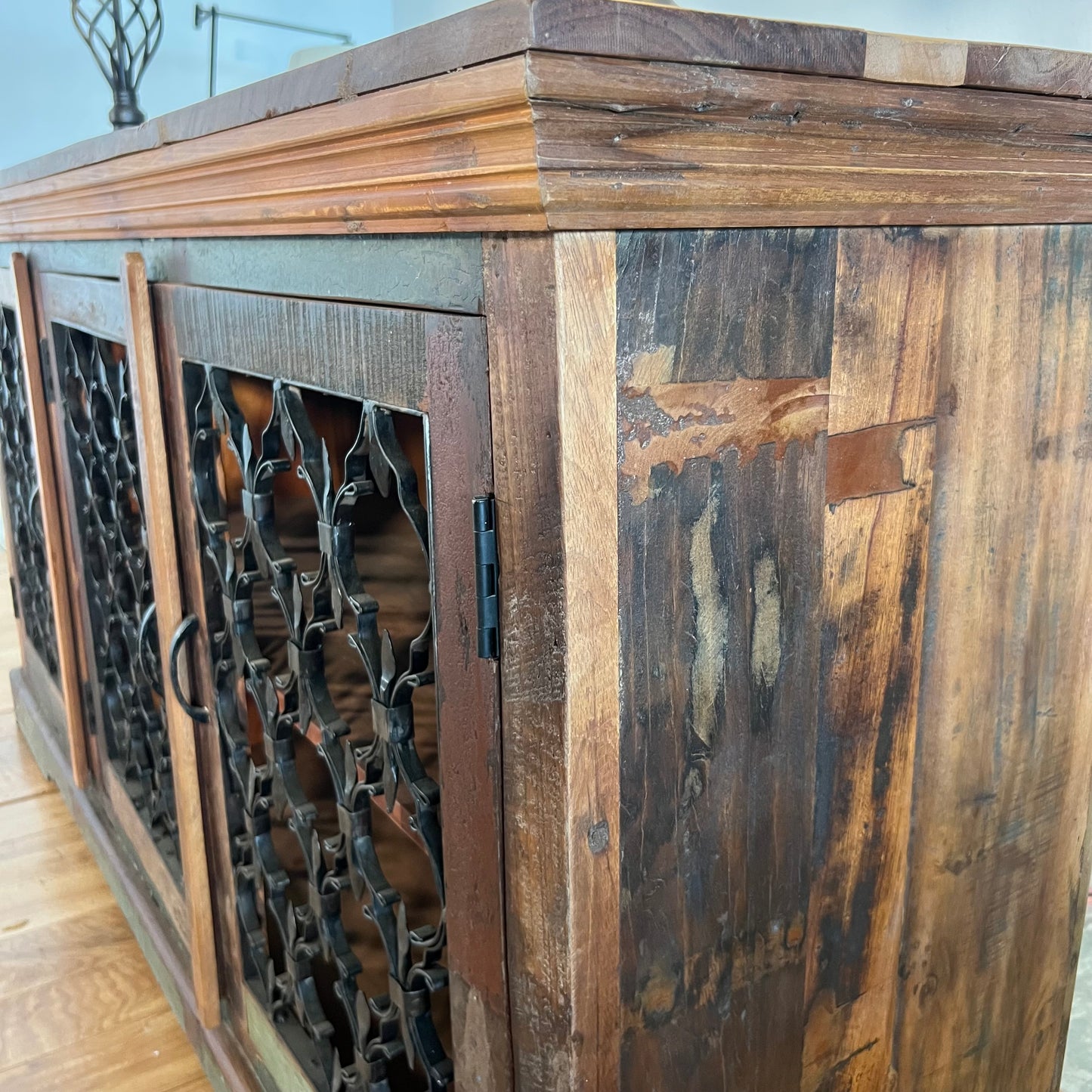NEW Solid Reclaimed Mango Wood Sideboard Cabinet