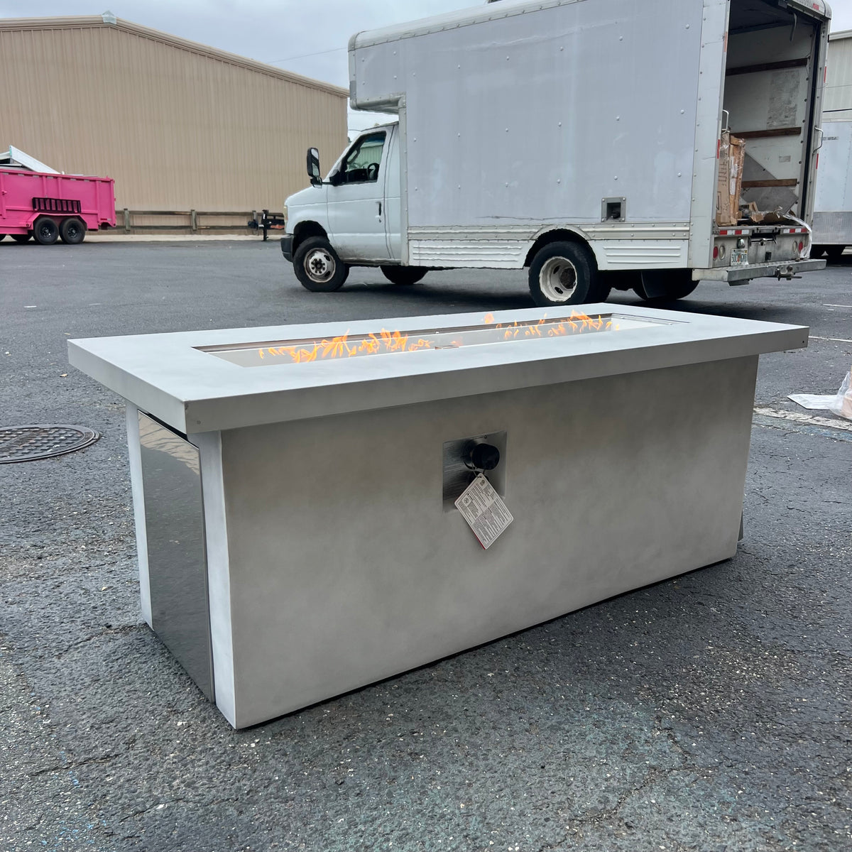 NEW Concrete Propane Firepit Table