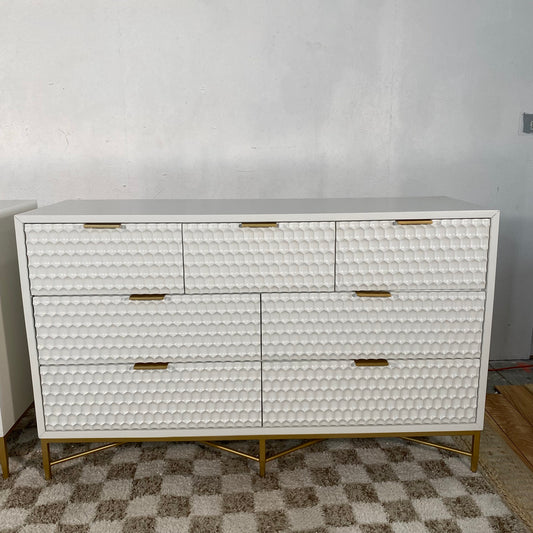 AllModern Capra 56” Honeycomb 6-drawer dresser