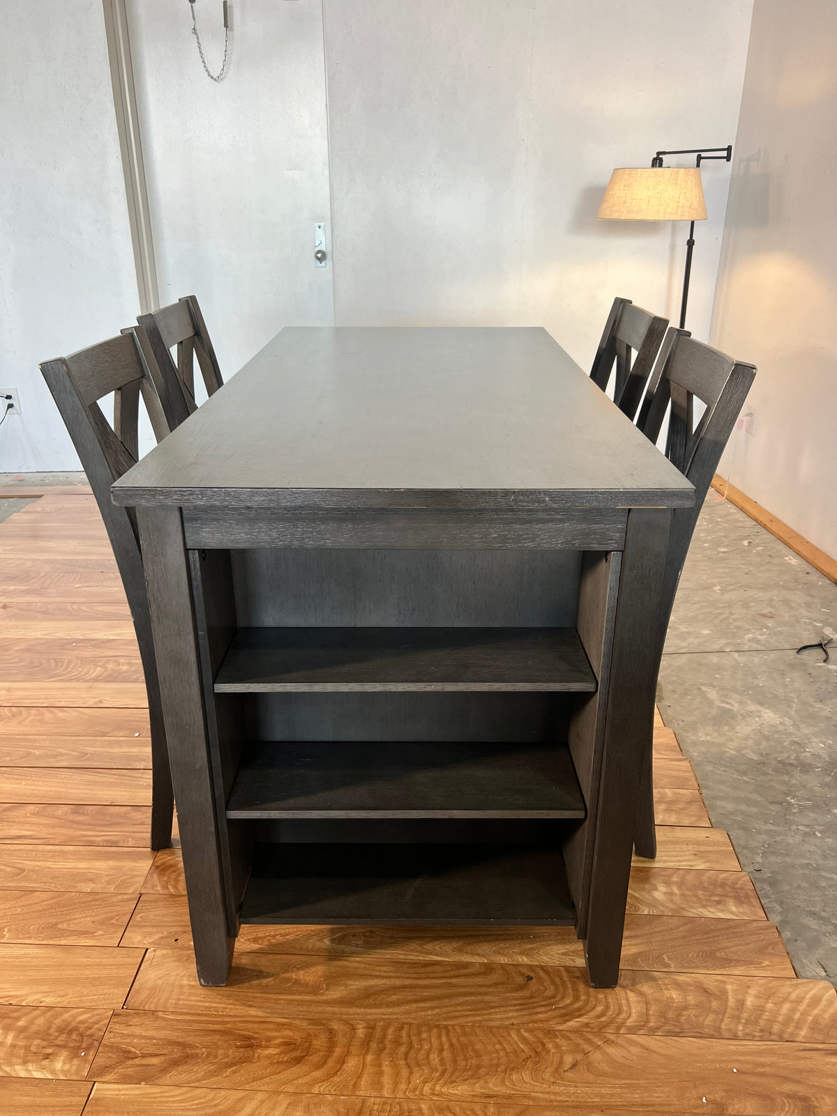 Ashley Furniture 4-Piece Dark Grey Counter Height Dining Set