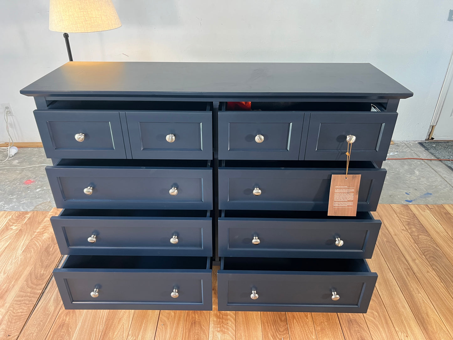 NEW Birch Lane Renee 8-Drawer Navy Blue Dresser