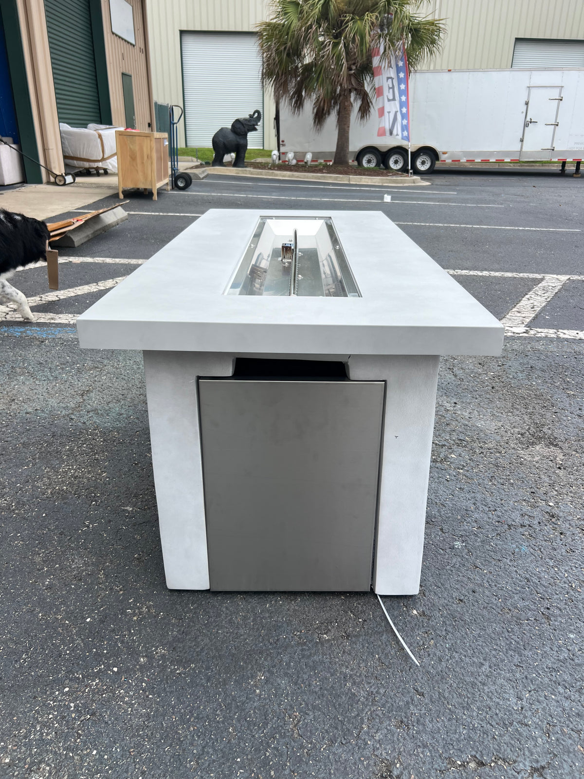 NEW Concrete Propane Firepit Table