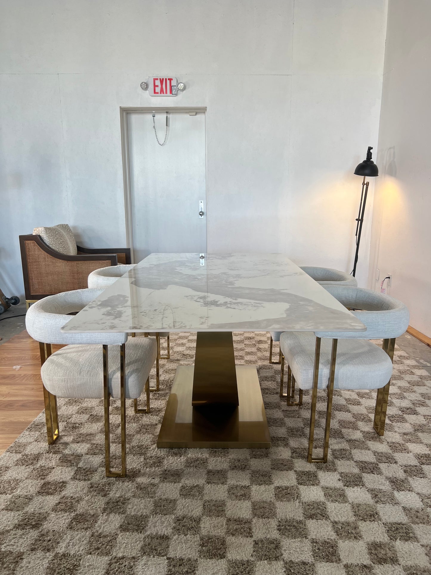 NEW 5-Piece Sintered Stone Dining Set
