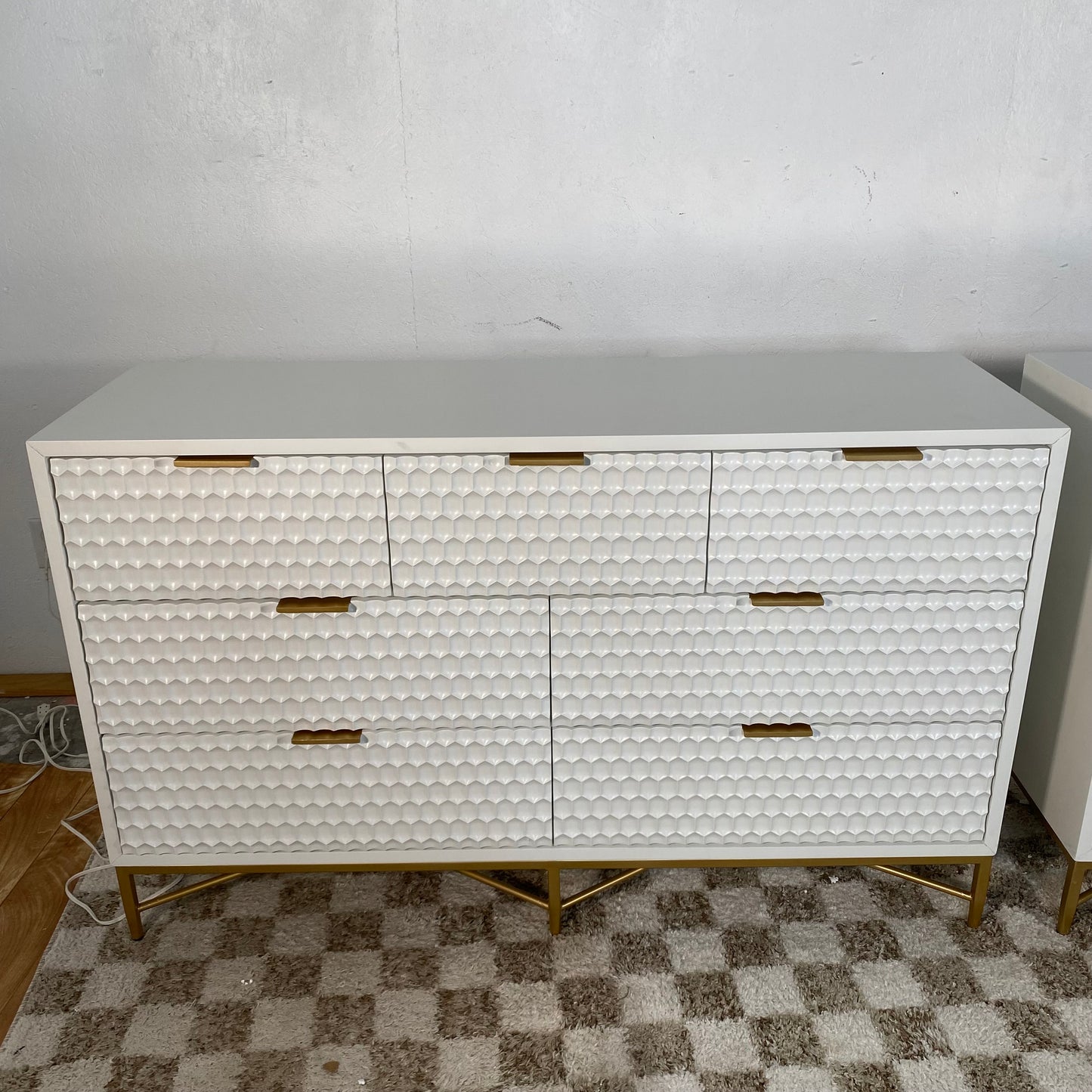 AllModern Capra 56” Honeycomb 6-drawer dresser