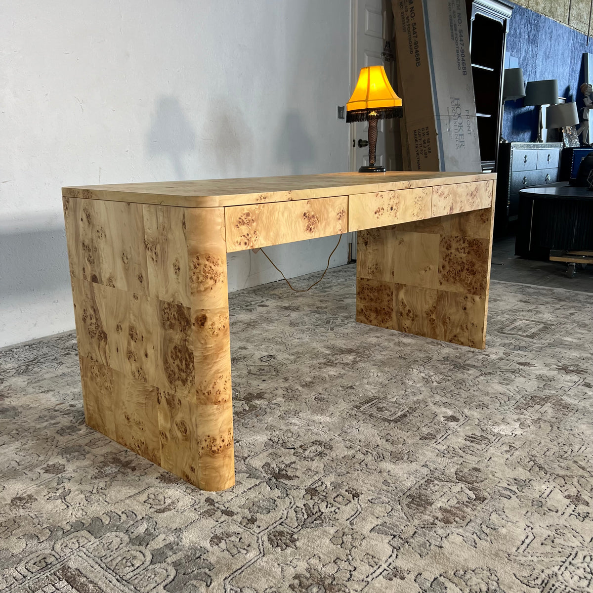 NEW Four Hands Mullins Burlwood Desk