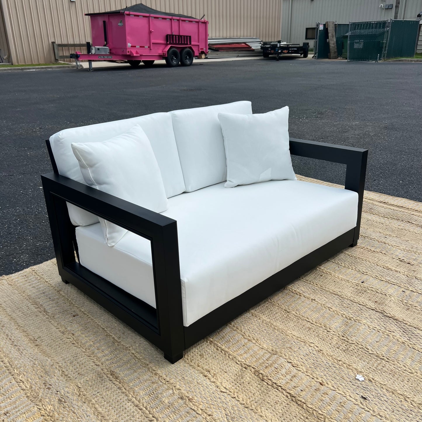 NEW Safaveih Outdoor Aluminum Patio Bench