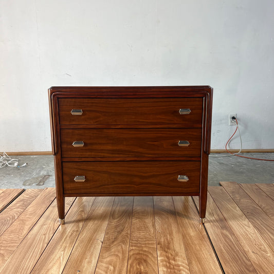 Theodore Alexander Walnut Wood Chest of Drawers