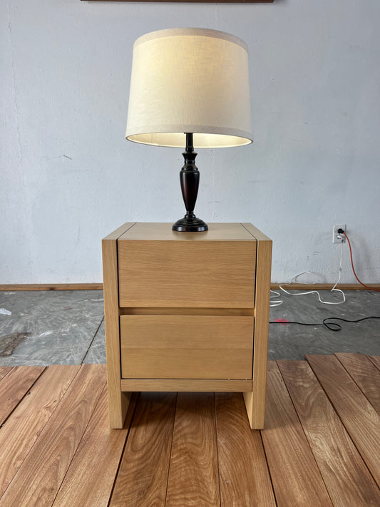 NEW Article Leif Solid Wood 2-Drawer Nightstand
