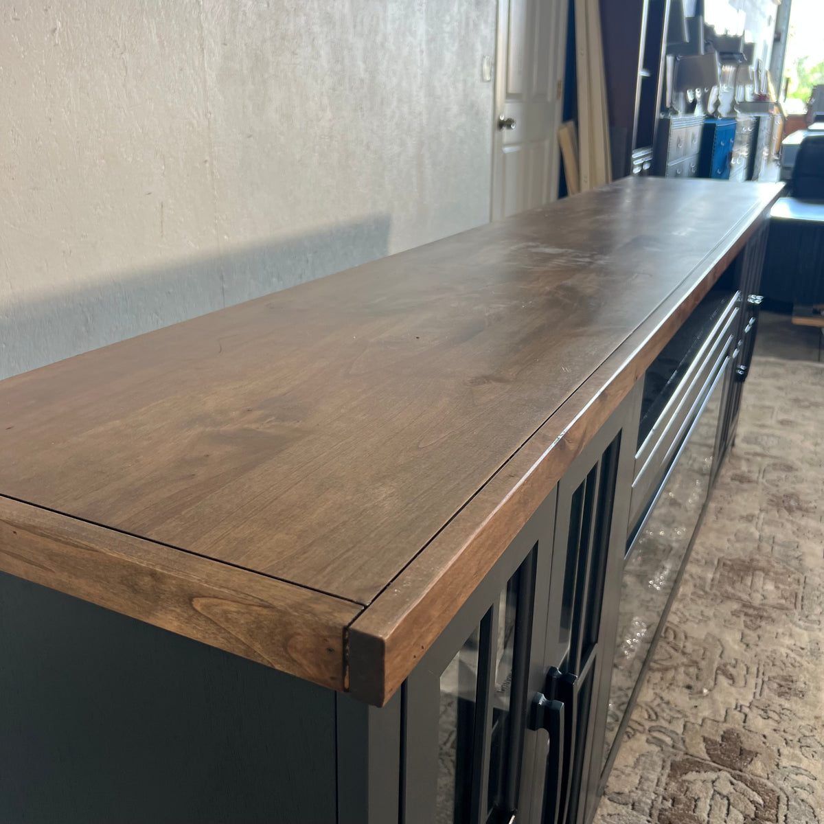 Essex 96” Fireplace TV Stand Cabinet