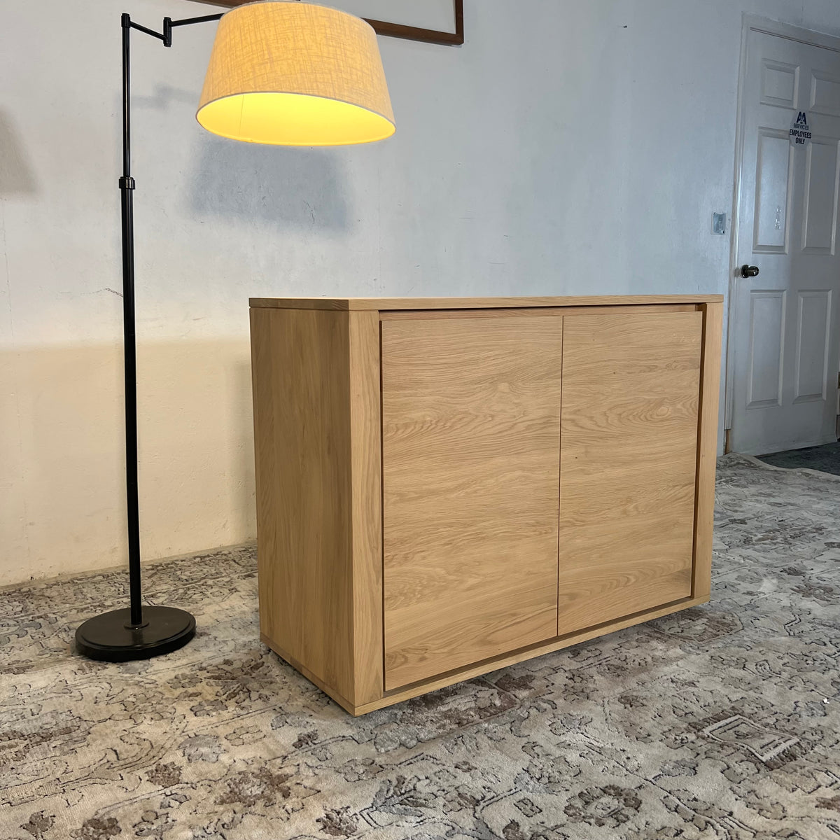 NEW Ethnicraft Solid Oak Shadow Sideboard