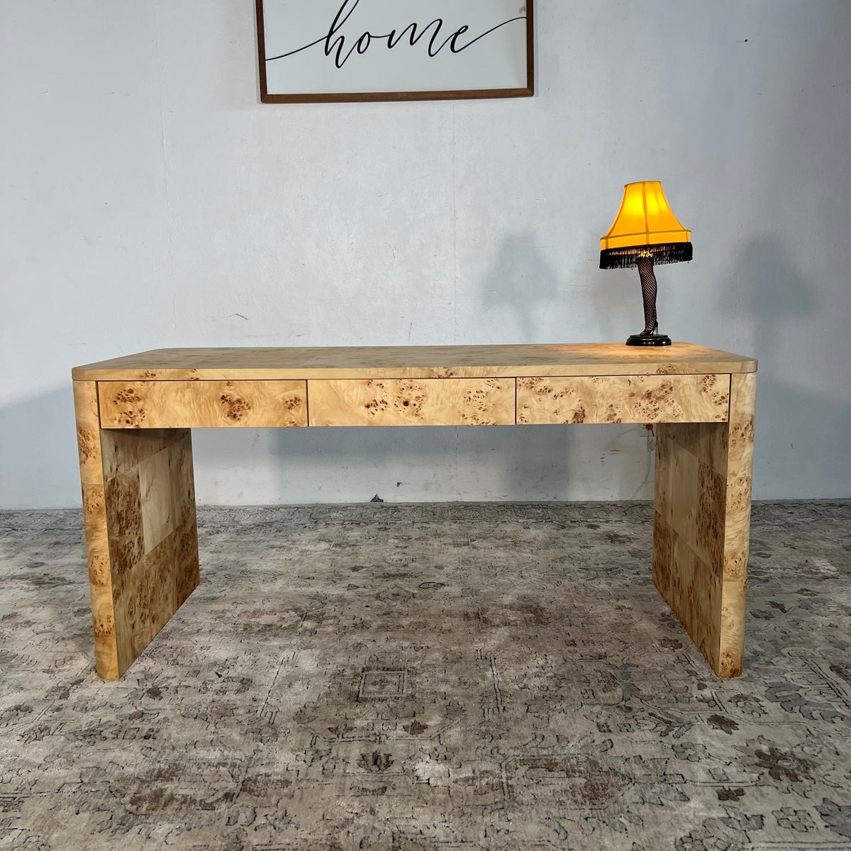 NEW Four Hands Mullins Burlwood Desk