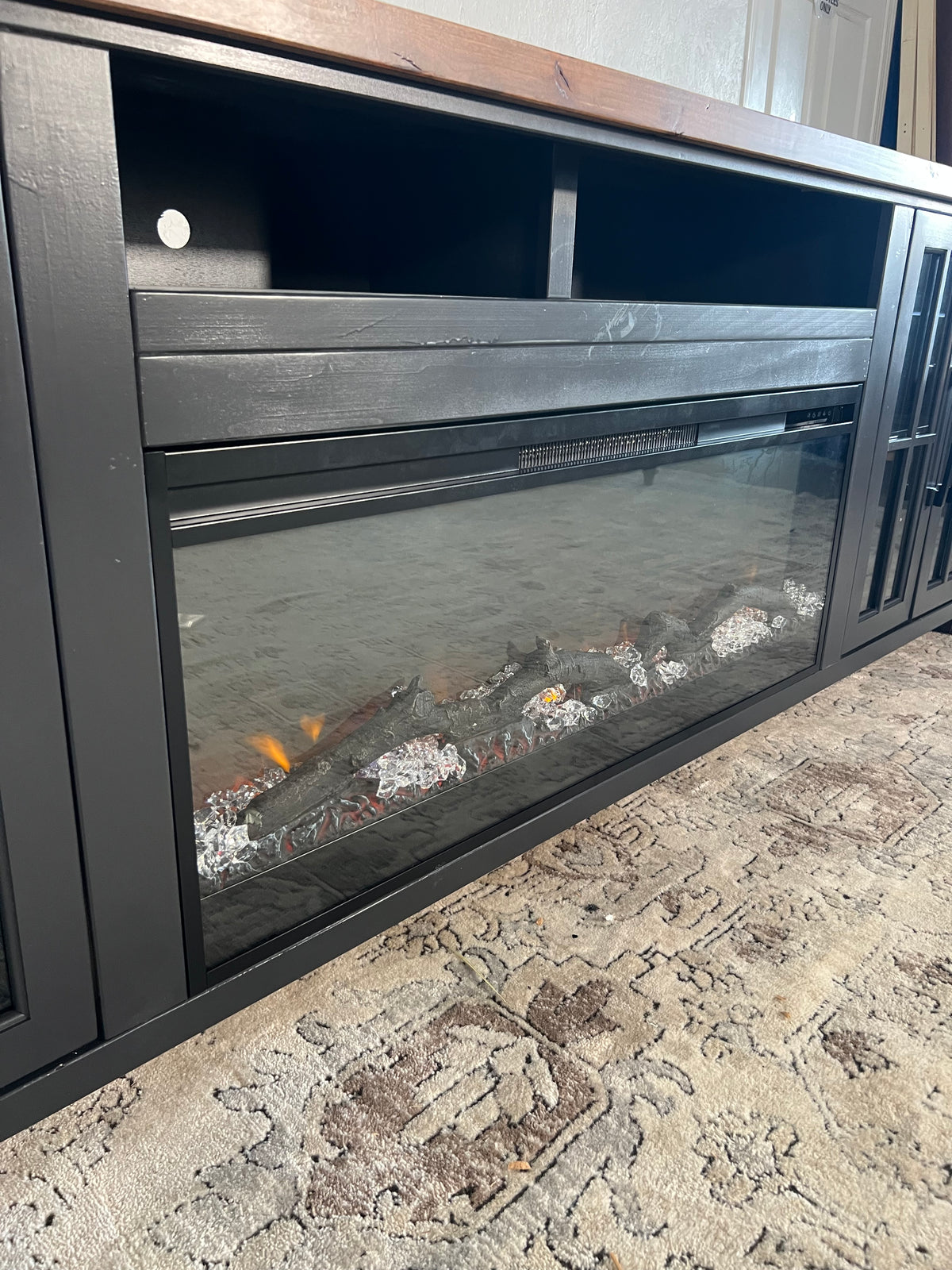 Essex 96” Fireplace TV Stand Cabinet