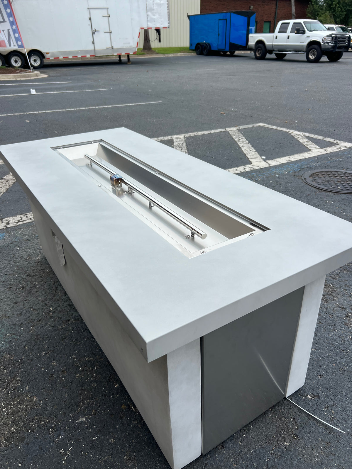 NEW Concrete Propane Firepit Table